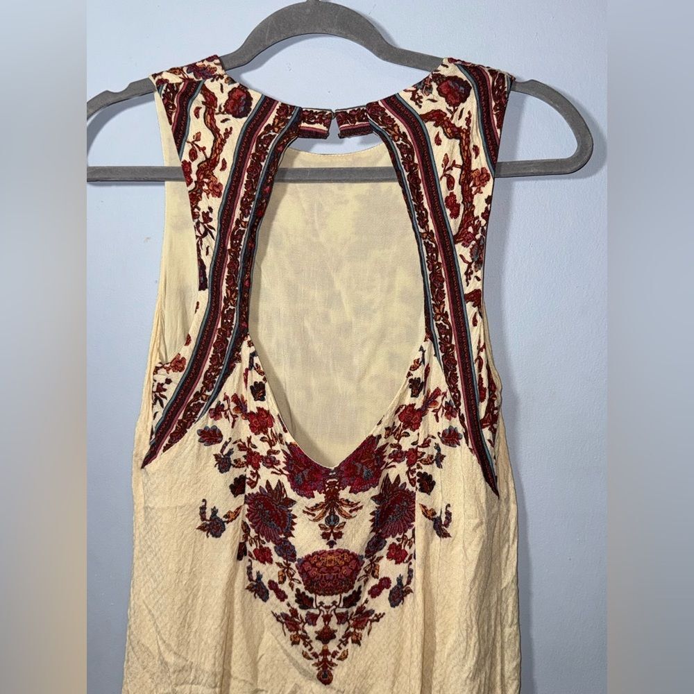 Ecoté Boho Floral Open Back Tunic/Mini dress size Medium GUC - Picture 7 of 9